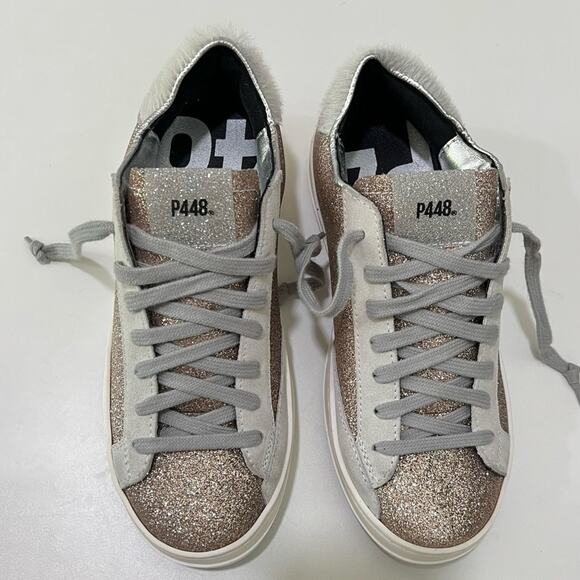 NEW P448 John Sneaker in Glitter Yeti - Picture 2 of 10